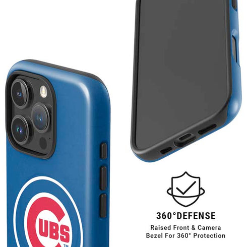 MLB Chicago Cubs - Solid Distressed iPhone 16 Pro Magsafe Impact Case